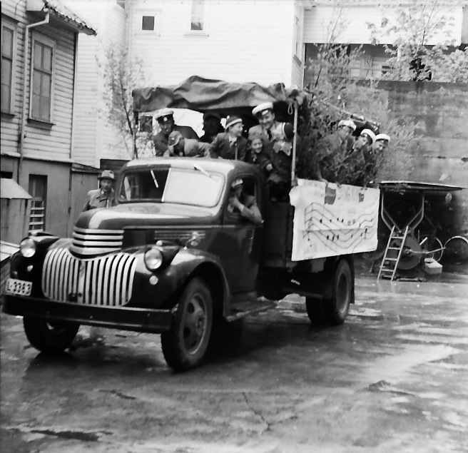 Sangkvartetten Fjelljom 17.mai 1957